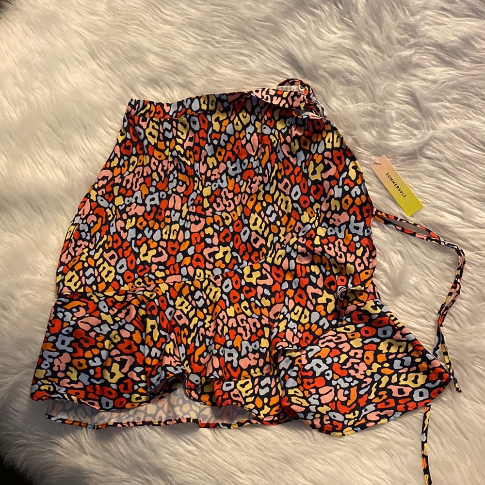 Summersalt the short beach to brunch wrap skirt